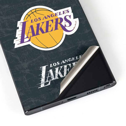 NBA Los Angeles Lakers Black Primary Logo Galaxy S25 Ultra Skin